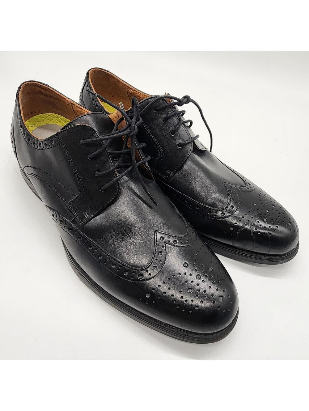 Florsheim Comfortech Medfield Wing tip Oxford Dress Shoe 13 D worn once clean